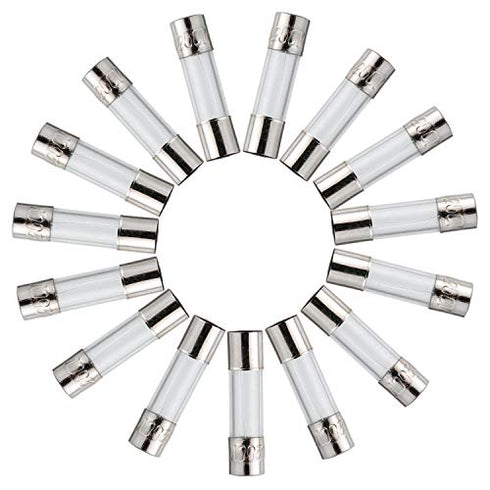 BOJACK 15 Values 200 pcs Fast-Blow Glass Fuses Assortment Kit 5x20mm 250V 1 5 10 15 20A 6x30mm 250V 1 2 3 5 6 7 8 10 15 20A amp packag in a Clear Plastic Box