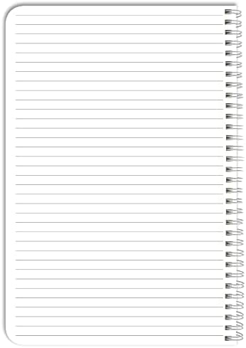 BookFactory NotRight (Left-Handed) Notebook / Lefty Notebook 120 pages 6" x 9" Black Cover, Wire-O (JOU-120-69CW-A-(NotRightBlk))