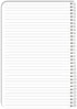 BookFactory NotRight (Left-Handed) Notebook / Lefty Notebook 120 pages 6" x 9" Black Cover, Wire-O (JOU-120-69CW-A-(NotRightBlk))