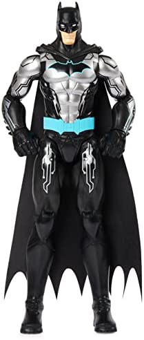 Batman 12-inch Bat-Tech Action Figure (Black/Blue Suit), Kids Toys for Boys Aged 3 and up