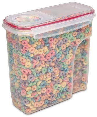 EXTRA LARGE 24 Cup (192 oz) Cereal Storage Container/Keeper - Rice Food Storage for Kitchen and Pantry - Airtight Dispenser Lid & BPA-Free