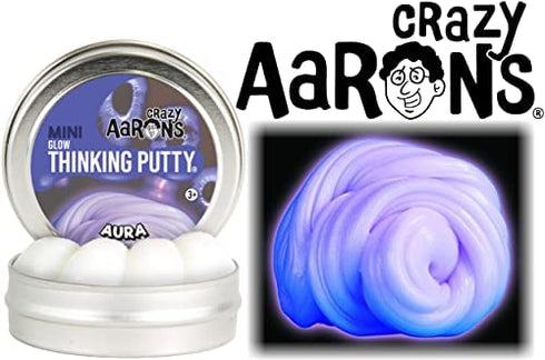 Crazy Aaron's Mini Tins Aura, Neon Flash & Love is in The Air Gift Set Bundle - 3 Pack (13.3g Each)