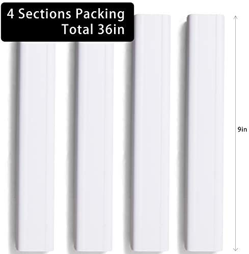 TV Cord Cover, 36 inch Cable Concealer for Wall Mount TV System, Paintable Cable Management Raceway to Hide Wires, W1.6 x H0.8,White