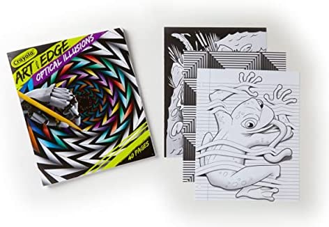 Crayola Optical Illusions Coloring Book, 40 Coloring Pages, Gift