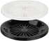 Trenton Gifts 10-Inch Reusable Plastic Paper Plate Holders, Picnic Supplies (12 Set - Black/White)
