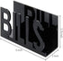 MyGift Black Acrylic Mail Organizer Desktop Letters and Bills Holder with Cutout Bills Design