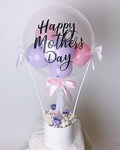 50 Packs BoBo Balloons 20 Inch Clear Balloons For Stuffing Led Light Up Bubble Balloons For Birthday, Wedding, Baby Shower, Bridal Shower Backyard Pool Outdoor Party Decorations