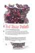 Red Rose Petals - Pure, All Natural & Edible Rose Petals - Dried Flower Petals for Herbal Tea, Decoration, Rose Sprinkles, Topping on Cupcakes, Desserts - Net Weight: 0.35oz/10g