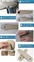 Odyssey Armrest Cover Replacement,Leather Seat Armrest Covers For 2005-2010 Honda Odyssey(Beige)