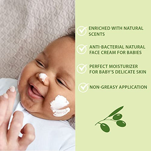WBM Care Baby Face Cream| Gentle Moisturizing Cream With Natural Scents | Colorants And Parabens Free 1.76 oz