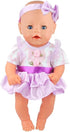 Fashion Doll Clothes 5 Set Complete Baby Doll Clothes for 12-14 Inch Doll Clothes with 12-14 Inch Reborn Baby Doll Clothes Accessories,My Life Doll Clothes,Our Generation Dolls Clothes