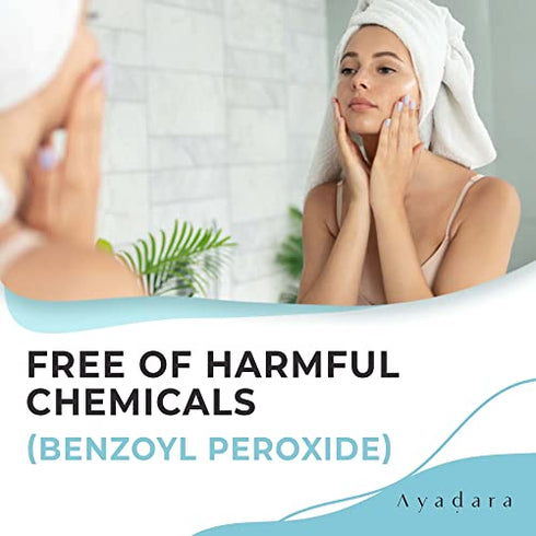 AYADARA Cystic, Hormonal & Severe Acne Spot Treatment, Natural Pimple Cream with Salicylic Acid & Tea Tree for Teens & Adults, Zit, Milia, & Blemish Minimizer for a Clean Face & Body, 150+ Treatments