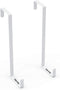 Unjumbly Over The Door Hooks, Set of 2 - Strong Hooks for Laundry Room Organization & Bathroom Storage - Over Door Towel Rack - Fits Wide & Thin Doors - White