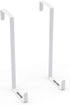 Unjumbly Over The Door Hooks, Set of 2 - Strong Hooks for Laundry Room Organization & Bathroom Storage - Over Door Towel Rack - Fits Wide & Thin Doors - White