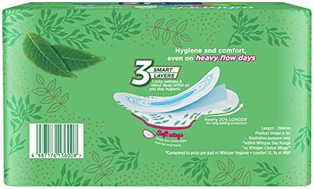Whisper Ultra Clean Sanitary with Wings - 30 Pieces (XL)