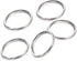AKIRO 50 Pcs Nickel Key Rings, 25mm Keyring Split Ring Metal Key Holder Pocketed Clasps Connectors, Heavy Duty Metal Key Chain Ring
