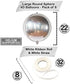 Giant, Silver Iridescent Disco Ball Balloons - 22 Inch, Silver Foil Balloon | Metallic Holographic Balloons, Disco Party Decorations | Holographic Party Decorations, Happy New Year Decorations 2023