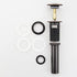 Oil Rubbed Bronze Pop Up Sink Drain, Vanity Bathroom Vessel Lavatory Faucet Drain Stopper, ORB with Overflow
