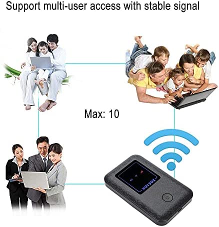 4G LTE Mobile Hotspot Device,WiFi Box-high Speed-2100Mah-can Connect up to 10 Users-USB Charging Portable 4G Router,Suitable for Mobile Phones,Laptops,etc.(T1)