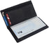 Genuine Leather Checkbook Cover Wallet Organizer with Credit Card Holder (Black)