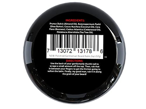 Beard Balm for Men and Mustache Wax - Medium Hold Beard Wax with Beard Oil for Men - Made With Beeswax for Easy Styling - Polishes, Softens and Conditions Beard and Mustache - Itch Free Beard Care 2oz