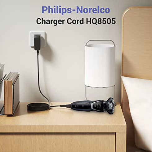 HQ8505 Norelco Charger Cord Fit for Philips Norelco HQ8505 7000 5000 3000 Series mg5750 mg7790 Electric Shaver Beard Trimmer Adapter Power Supply Charging Cord 15V AC Adapter Power Supply Cord