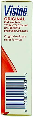 Visine Original Redness Reliever Eye Drops - 0.5 oz, Pack of 2