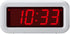 Timegyro Digital Alarm Clock, Battery Operated Desk Clock with 1.2" Large Display for Bedroom, Heavy Sleepers(White)