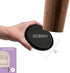 Super Sliders 3 1/2" Round Reusable Furniture Sliders for Carpet - Effortless Moving and Surface Protection, Brown (4 Pack)