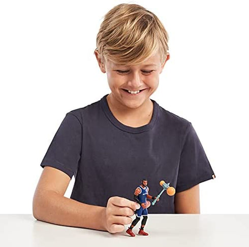 Moose Toys Space Jam: A New Legacy - Baller Action Figure - 5" Lebron James with Acme B-Ball Blocker