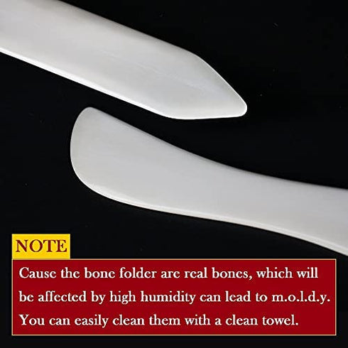 Ecohu Bone Folder & Creaser Tool - 2PCS - Scoring, Folding for Origami, Paper Crafts, Bookbinding, Leather Crafts and Card Making & Folding Paper