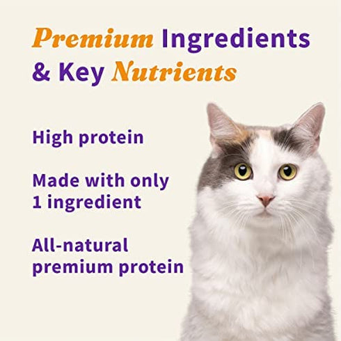 Halo Freeze Dried Raw Cat Treats, Chicken Recipe, Cat Treats Pouch, All Life Stages, 2.2-OZ Pouch
