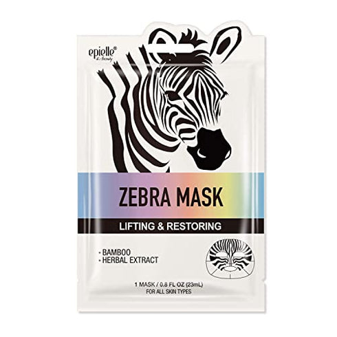 Epielle Character Sheet Masks | Animal Spa Mask | Dalmatian, Zebra, Cat, Shark, Narwhal, Mermaid Scale | (Pack of 6) | Birthday Gift, Spa Day, Stocking Stuffers