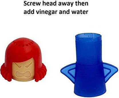 FYGAIN Angry Mama Microwave Cleaner, Microwave Oven Steam Cleaner, Angry Mom Steamer Cleaning Crud Easily in Minutes, Steam Cleans and Disinfects with Vinegar and Water for Kitchen