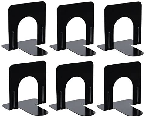 Bookend Supports - Business Source - Black (6 Pairs, Small)