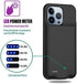Battery Case for iPhone 13 Pro Max, 8500mAh Slim Portable Rechargeable Battery Pack Charging Case Compatible with iPhone 13 Pro Max (6.7 inch) Extended Battery Charger Case (Black)