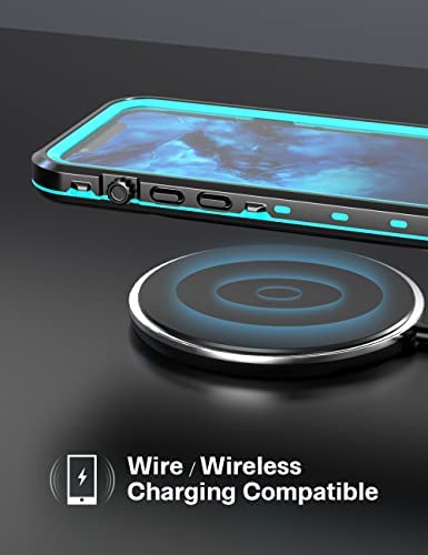 Fansteck iPhone 13 Waterproof Case, IP68 Protective Clear Cover with Built-in Screen Protector, 360° Full-Body Heavy Protective Rugged Shockproof Case, High Sensitive Screen Touch (6.1 inch)