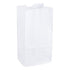Perfect Stix 4lb Kraft White Paper Bags - Pack of 125ct (Kraft White Bag 4-125)