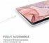 Fancity Case Compatible with MacBook Air 13 Inch 2017, Model A1466 A1369 Hard Plastic Cover Matte Protective Case with Keyboard Cover for Old 2010-2017 Air 13.3 Inch Without Touch ID, Pink Marble