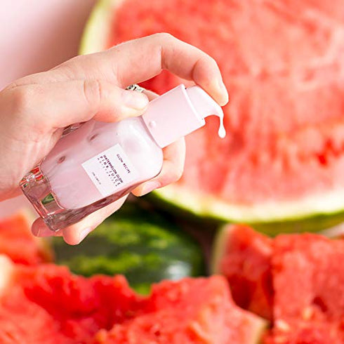 Glow Recipe Watermelon Glow Pink Juice Face Moisturizer - Amino Acid-Rich Acne Skincare, Watermelon Dark Spot Corrector, Anti Aging Hydrating Hyaluronic Acid Moisturizer, Oil-Free Lightweight (25oz)