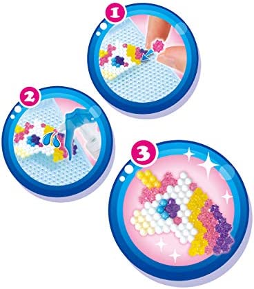 Aquabeads Arts & Crafts Charm Maker Theme Refill with Beads, Templates and Keychains