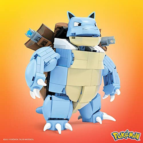 ?MEGA Pokémon Blastoise building set with 284 compatible bricks and pieces and Poké Ball, toy gift set for ages 10 and up