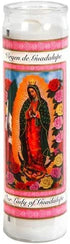 greenbier Prayer Candles - Lady of Guadalupe Candle (2 Pc) Great for Sanctuary Vigils and Prayers - Unscented Glass Candle Set - Jar Candles - Devotional Spiritual Religious Church Cemeteries