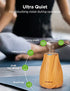 InnoGear Oil Diffuser, Super Quiet Essential Oil Diffuser Aromatherapy Diffuser Ultrasonic Humidifier with Sleep Mode, Waterless Auto-Off 8 Colors Light for Home Office Bedroom Room Baby, Yellow