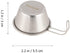 BESPORTBLE 6pcs Outdoor Stainless Steel Sierra Cups Camping Bowls with Folding Handle Soup Ladles for Outdoor Camping Hiking