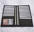 AG Wallets Genuine Leather Mens Long ID 19 Credit Card Security Wallet Black (RFID_Black)