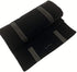 UnionPlus Velvet Travel Jewelry Roll Bag Organizer for Necklaces Bracelets, Extra Large Black with Elastic Band for Necklaces Only