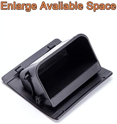 JKCOVER Interior Inner ABS Black Fuse Box Coin Container Storage Dash Tray Compatible with Subaru XV Crosstrek Forester Outback Legacy Impreza WRX STI Ascent (Black)