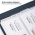 deli Business Card Book Holder, Business Card Organizer, Name Card Book Holder, Portable Office Business Card Holder, Hold 180 Cards, Blue