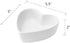 WAIT FLY Heart-shaped Bowls for Salad Soup Snack Dessert Best Kitchen Household Cooking Gifts for Home Kitchen, White